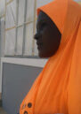 Ruqayya looks out at Teachers village IDP camp