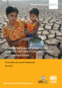 Front cover showing woman and child with cracked bare earth behind them.