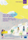 Front cover with drawing of people putting a cork into a bottle