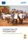 Front cover with photo of African women walking down a street.