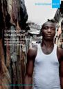 Front cover, showing a young man standing in the street.