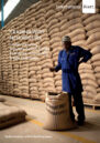 Front cover showing a man in front of numerous full sacks marked 