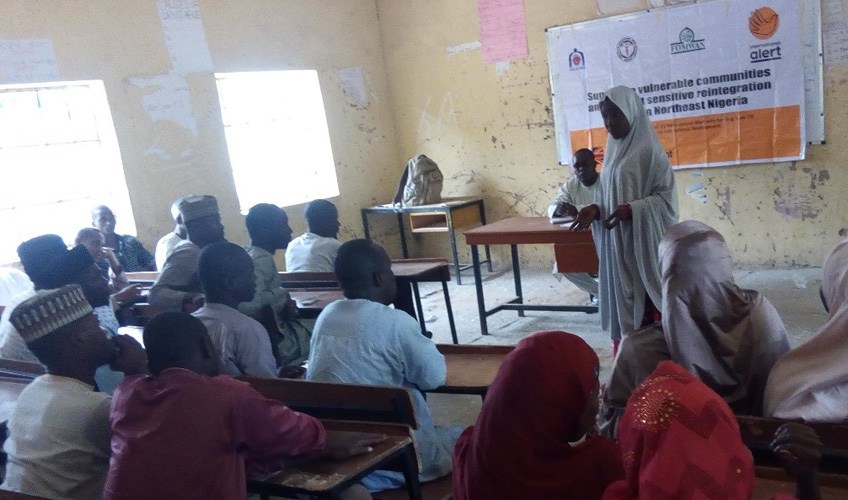 Women at a workshop in Nigeria.