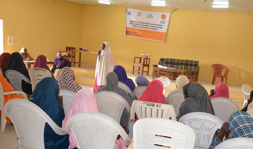 Women at a workshop in Nigeria.