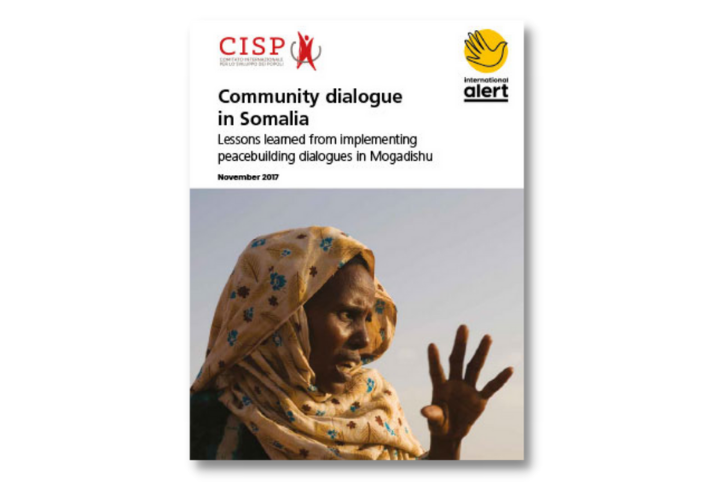 Front cover of the Somalia Community Dialogue publication