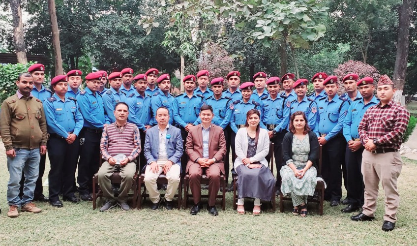 Participants of the Training of Trainers programme pose for the camera.