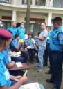 A group of police officers taking part of a Training of Trainers session.