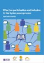 Report's front cover_title of the report and drawing of people networking