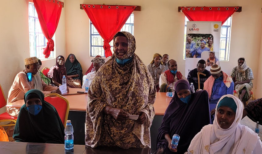 Elders and Wajir women in a consultative forum