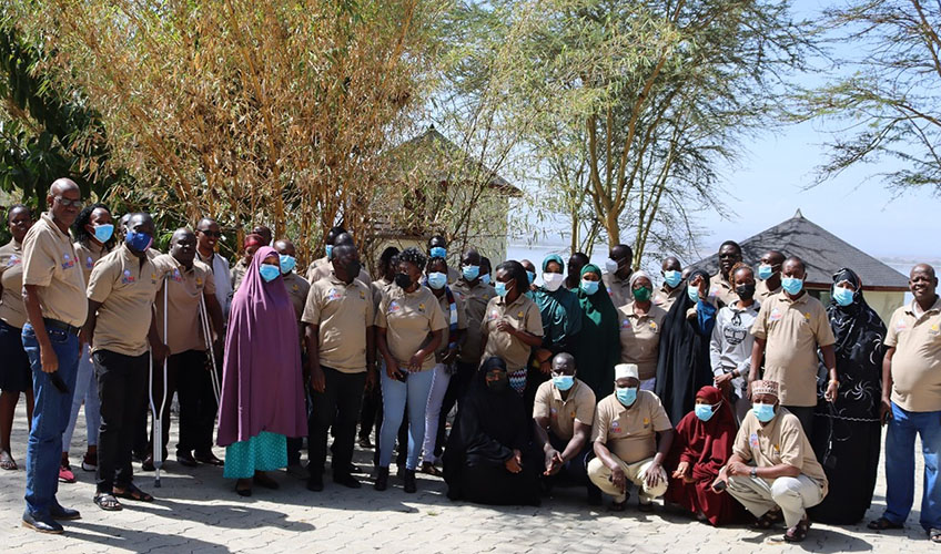 Project participants pose for a photo during the project learning workshop