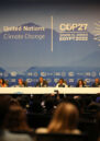 A panel discussion at COP27 in Sharm El Sheikh