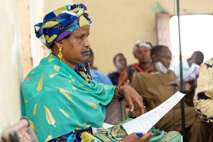 Tiedo Sow is the president of the Coordination of Women's Associations and NGOs (CAFO) in Djenné