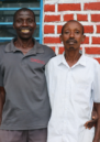 Bakomeza Jonas and Samuel Nsabimana, Urumuri Project participants, Nyamasheke District