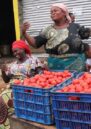 Women tomato sellers in Birere market, Goma.