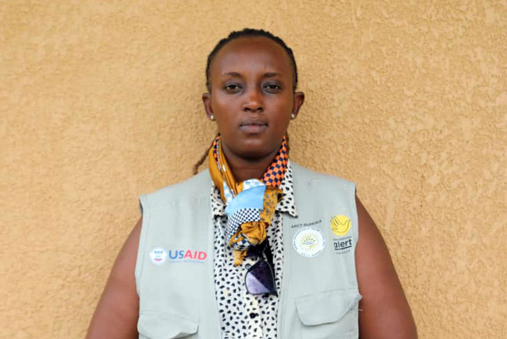 Joselyne Mukabarisa is a field officer in Rwanda