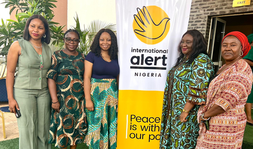Members of the Platform for Women in Climate Leadership (PWCL) in Benue State established to strengthen the participation of women in climate adaptation, peacebuilding, and local decision-making processes. Photo: Kengkeng Ati / International Alert.