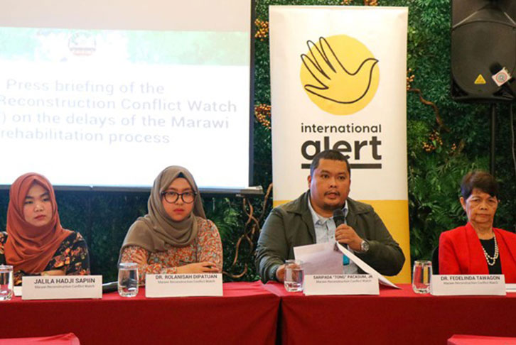 Marawi Reconstruction Conflict Watch press briefing