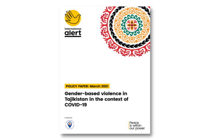 Cover image of the Gender-based violence in Tajikistan in the context of COVID-19 report