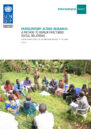 Front cover, showing people sitting in a circle having a discussion