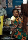 Front cover, showing a mother holding a baby.