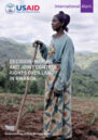Front cover, showing a woman farming