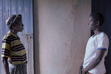 Claire and Beata who met through International Alert's peacebuilding project in Rwanda