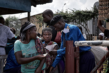 Goma DRC border crossing security photo by Carol Allen Storey