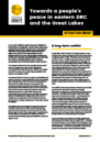 Towards a people’s peace in eastern DRC and the Great Lakes cover