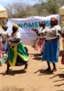 Women in West Pokot, Kenya, celebrate women's day and their work to prevent conflict in their communities.